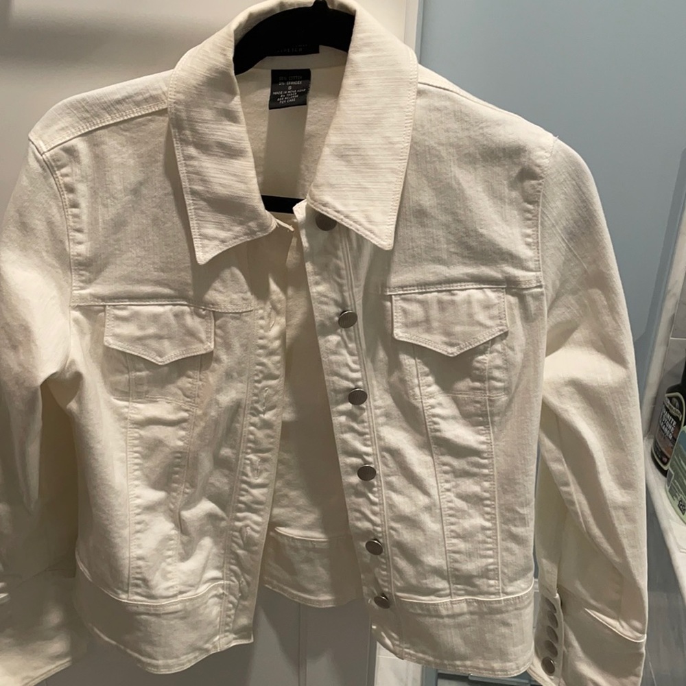 White denim jacket